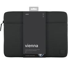 Заредете изображение във визуализатора на галерията – Uniq Vienna laptop Sleeve 14" case - black Waterproof RPET
