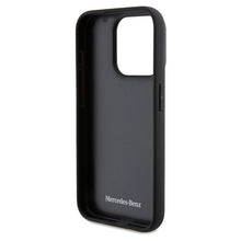 Заредете изображение във визуализатора на галерията – Original Case MERCEDES hardcase Carbon Fiber Dynamic MEHCP15LRCABK for Iphone 15 Pro Black
