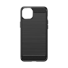 Заредете изображение във визуализатора на галерията – Flexible carbon pattern case for iPhone 15 Plus Carbon Case - black
