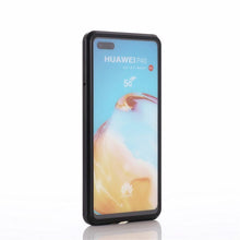 Заредете изображение във визуализатора на галерията – Wozinsky Magnetic Cam Slider Case Full Body Cover built-in front glass lens rotector for Huawei P40 black
