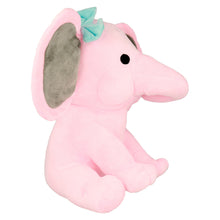 Заредете изображение във визуализатора на галерията – Plush elephant with bow pink
