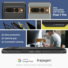 Заредете изображение във визуализатора на галерията – Spigen Tough Armor case for Google Pixel 7 Pro black
