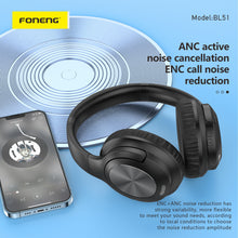 Заредете изображение във визуализатора на галерията – Foneng Bluetooth headphones BL51 black
