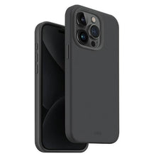 Заредете изображение във визуализатора на галерията – Uniq Lino Hue iPhone 15 Pro 6.1" case Magclick Charging gray/charcoal gray

