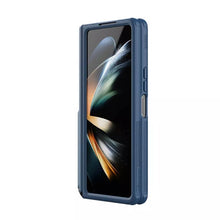 Заредете изображение във визуализатора на галерията – Nillkin Super Frosted Shield Fold Case for Samsung Galaxy Z Fold 5 5G blue (bracket)
