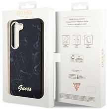 Заредете изображение във визуализатора на галерията – Guess GUHCS23SPCUMAK S23 S911 black/black hardcase Marble
