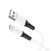 Заредете изображение във визуализатора на галерията – HOCO cable USB to Micro 2,4A Silicone X82 white
