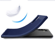 Заредете изображение във визуализатора на галерията – Carbon Case Flexible Cover TPU Case for Huawei P30 Pro blue
