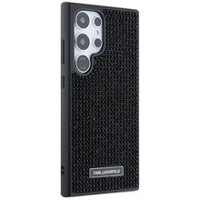 Заредете изображение във визуализатора на галерията – Karl Lagerfeld Rhinestone Metal Logo case for Samsung Galaxy S24 Ultra - black
