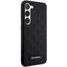 Заредете изображение във визуализатора на галерията – Karl Lagerfeld KLHCS23SSAKLHPK S23 S911 hardcase black/black Saffiano Mono Metal Logo

