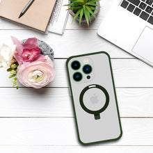Заредете изображение във визуализатора на галерията – Tel Protect Magical Magsafe Stand Case for Iphone 15 Pro green
