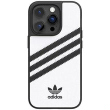 Заредете изображение във визуализатора на галерията – Adidas OR Molded Case PU iPhone 14 Pro 6.1" white-black/white-black 50190
