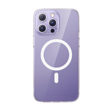 Заредете изображение във визуализатора на галерията – Baseus Crystal Magnetic Case for iPhone 14 Pro Max thin MagSafe cover + transparent glass
