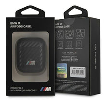 Заредете изображение във визуализатора на галерията – Original case BMW BMA2SSLBK for Apple Airpods 1 / 2 (Metal Logo / black)
