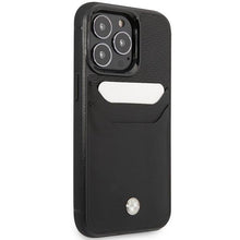 Заредете изображение във визуализатора на галерията – Case BMW BMHCP14L22RSEPK iPhone 14 Pro 6.1" black/black Leather Card Slot
