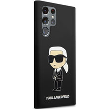 Заредете изображение във визуализатора на галерията – Karl Lagerfeld Silicone Ikonik case for Samsung Galaxy S24 Ultra - black
