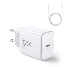 Заредете изображение във визуализатора на галерията – Joyroom JR-TCF06 USB-C PD 20W wall charger + USB-C cable - white
