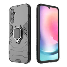 Заредете изображение във визуализатора на галерията – Ring Armor case for Samsung Galaxy A24 4G armored cover magnetic holder ring black
