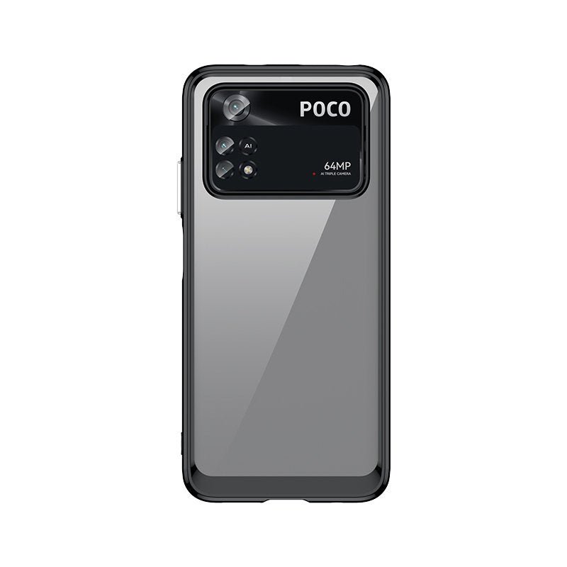 Outer Space Case for Xiaomi Poco M4 Pro cover with a flexible frame black