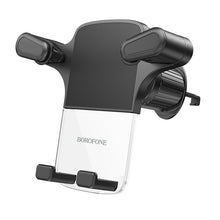 Заредете изображение във визуализатора на галерията – Borofone Car holder BH86 Crystal Ice to air vent black
