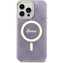 Заредете изображение във визуализатора на галерията – Guess GUHMP14XH4STU iPhone 14 Pro Max 6.7" purple/purple hardcase 4G MagSafe
