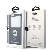 Заредете изображение във визуализатора на галерията – Karl Lagerfeld KLHCZF5SNIKBCK Z Flip5 hardcase black/black Silicone Ikonik
