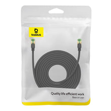 Заредете изображение във визуализатора на галерията – Baseus fast network cable RJ-45 cat.8 40Gbps 10m braided - black
