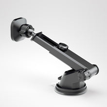 Заредете изображение във визуализатора на галерията – Dudao magnetic car phone holder with telescopic arm black (F6Max)
