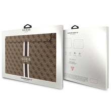 Заредете изображение във визуализатора на галерията – Guess case GUCS16P4RPSW 16" brown/brown 4G Printed Stripes
