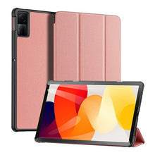 Заредете изображение във визуализатора на галерията – Dux Ducis Domo eco-leather case with stand for Xiaomi Redmi Pad SE 11'' - pink
