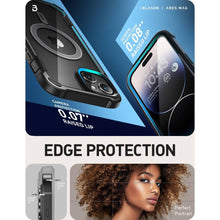 Заредете изображение във визуализатора на галерията – Supcase IBLSN ARES MAG MAGSAFE IPHONE 15 BLACK

