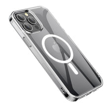 Заредете изображение във визуализатора на галерията – HOCO Magnetic airbag anti-fall case compatible with MagSafe do IPHONE 15 PRO transparent
