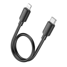 Заредете изображение във визуализатора на галерията – HOCO cable Type C to Iphone Lightning 8-pin Hyper Power Delivery 27W X96 25cm black

