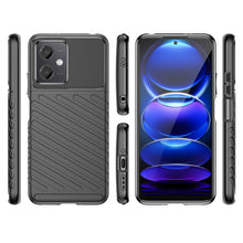 Заредете изображение във визуализатора на галерията – Thunder Case Xiaomi Poco X5 5G / Redmi Note 12 5G silicone armor case black
