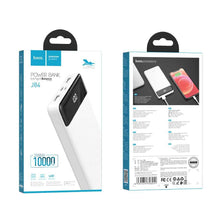Заредете изображение във визуализатора на галерията – Hoco power bank 10 000mah 2a 2xusb + type c j84 cool white - TopMag
