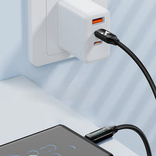 Заредете изображение във визуализатора на галерията – Wozinsky WUCCC2 USB C - USB C Cable with PD Display 100W 2m - Black
