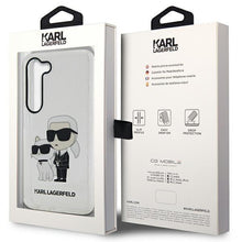 Заредете изображение във визуализатора на галерията – Karl Lagerfeld KLHCS23SHNKCTGT S23 S911 transparent hardcase Gliter Karl&amp;Choupette
