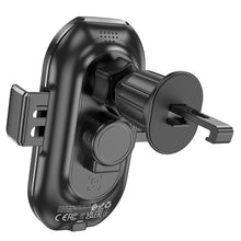 Заредете изображение във визуализатора на галерията – Borofone Car holder BH206 Rusher with induction charging to air vent black
