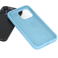 Заредете изображение във визуализатора на галерията – Silicone Lite Case for Iphone 15 Pro light blue
