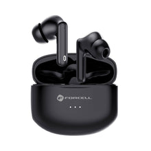 Заредете изображение във визуализатора на галерията – FORCELL F-AUDIO wirelles earphones TWS Clear Sound black
