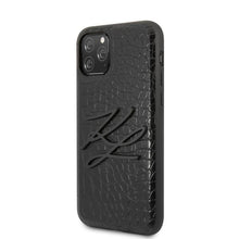 Заредете изображение във визуализатора на галерията – Karl Lagerfeld KLHCN58CRKBK iPhone 11 Pro hardcase czarny/black Croco
