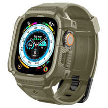 Заредете изображение във визуализатора на галерията – Futerał SPIGEN Rugged Armor ”PRO” do Apple Watch ULTRA (49 MM) vintage khaki
