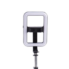 Заредете изображение във визуализатора на галерията – Combo selfie with tripod for live broadcast with LED flash and remote control black 99X
