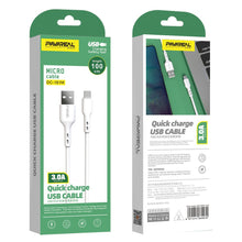 Заредете изображение във визуализатора на галерията – PAVAREAL cable USB to Micro 3A PA-DC181M 1 m. white
