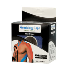 Заредете изображение във визуализатора на галерията – Kinesiology tape, 5 cm x 5 m blue
