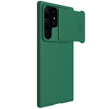 Заредете изображение във визуализатора на галерията – Nillkin CamShield S Case for Samsung Galaxy S23 Ultra Armored Cover Camera Cover green
