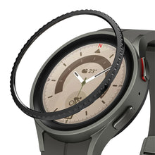 Заредете изображение във визуализатора на галерията – Ringke Bezel Styling Overlay Cover for Samsung Galaxy Watch 5 Pro 45mm Stainless Steel for Watch Case Outer Rim Black
