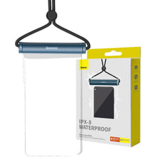 Заредете изображение във визуализатора на галерията – BASEUS waterproof phone bag cylindrical slide Lock blue BS-PC030
