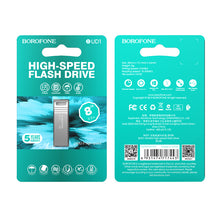 Заредете изображение във визуализатора на галерията – Borofone Pendrive BUD1 Nimble USB 2.0   8GB
