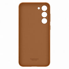 Заредете изображение във визуализатора на галерията – Samsung Leather Cover case for Samsung Galaxy S23+ genuine camel leather case (EF-VS916LAEGWW)
